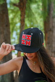 BLACK & RED HIFI LOGO HAT Hat Hawaii's Finest