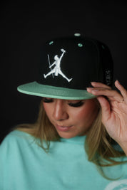 BLACK & TEAL KANAKA JUMPMAN HAT Hat Hawaii's Finest