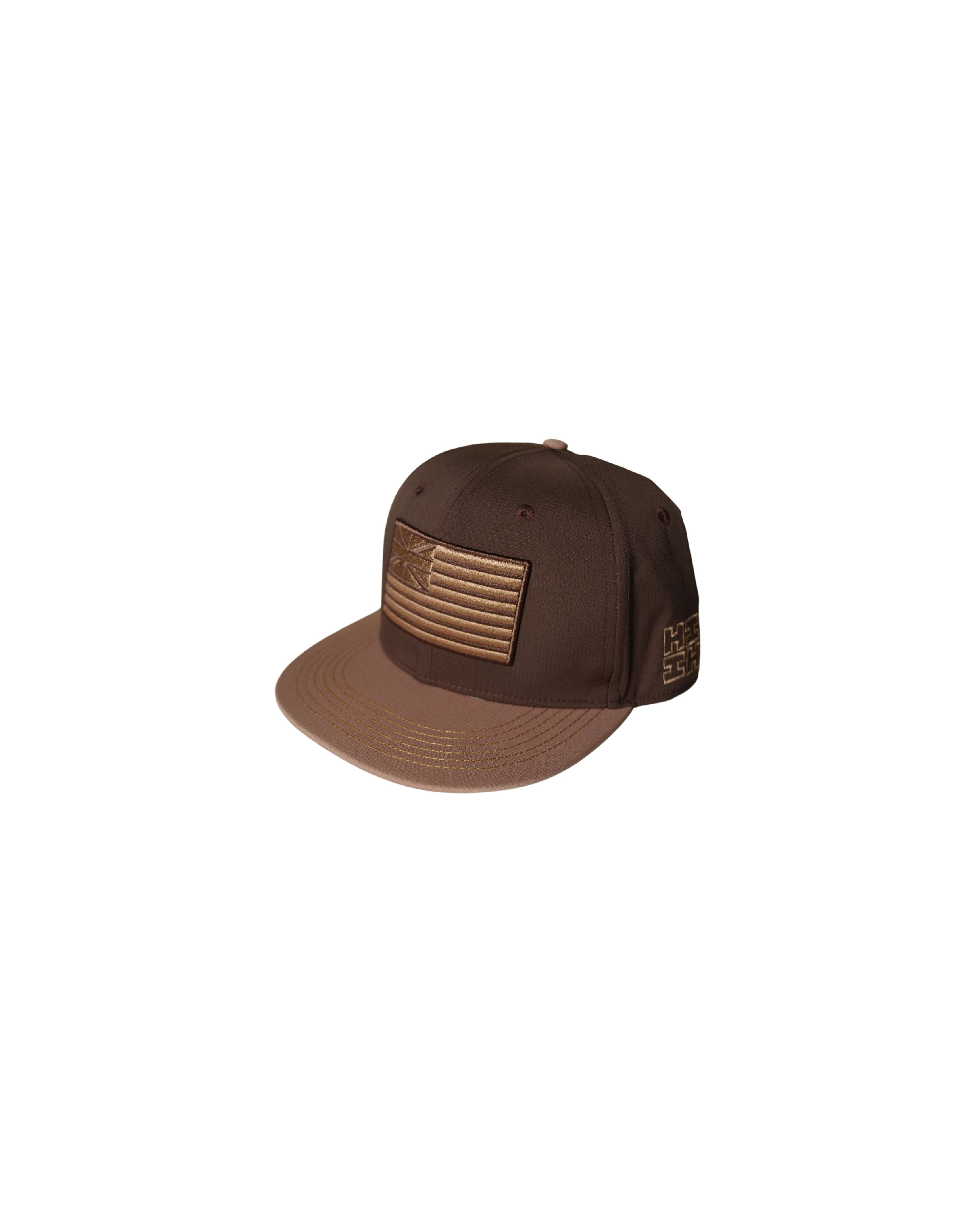 BROWN & TAN SIMPLE FLAG HAT Hat Hawaii's Finest
