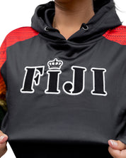 FIJI RASTA WOMEN'S CROP HOODIE Jacket Hawaii's Finest