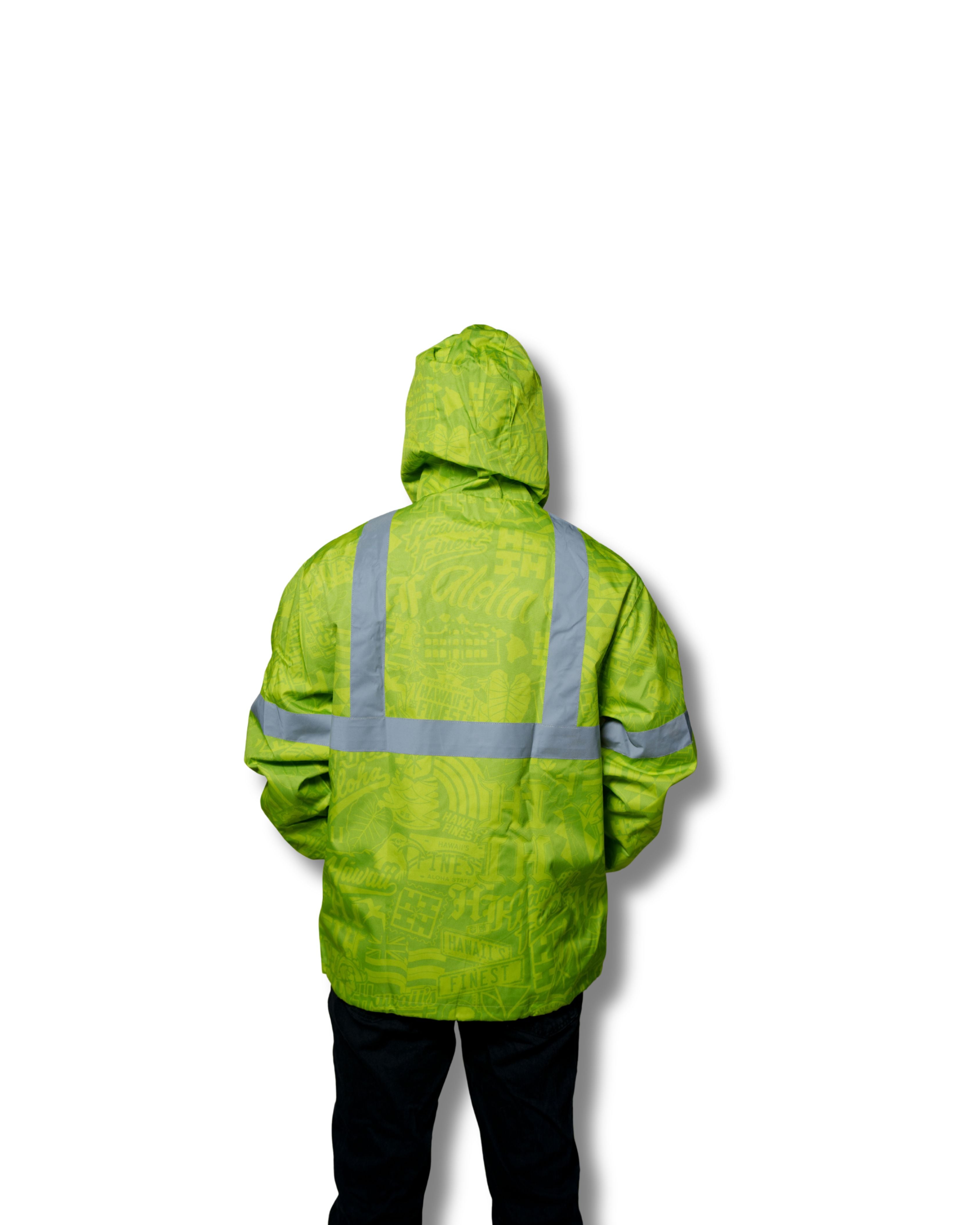 HI-VIS STICKERBOMB RAIN JACKET Jacket Hawaii's Finest