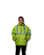 HI-VIS STICKERBOMB RAIN JACKET Jacket Hawaii's Finest X-SMALL