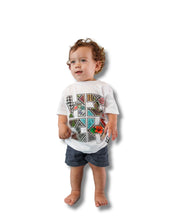 KEIKI COLLAGE TILE LOGO WHITE T-SHIRT Shirts Hawaii's Finest