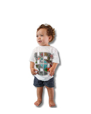 KEIKI COLLAGE TILE LOGO WHITE T-SHIRT Shirts Hawaii's Finest XX-SMALL