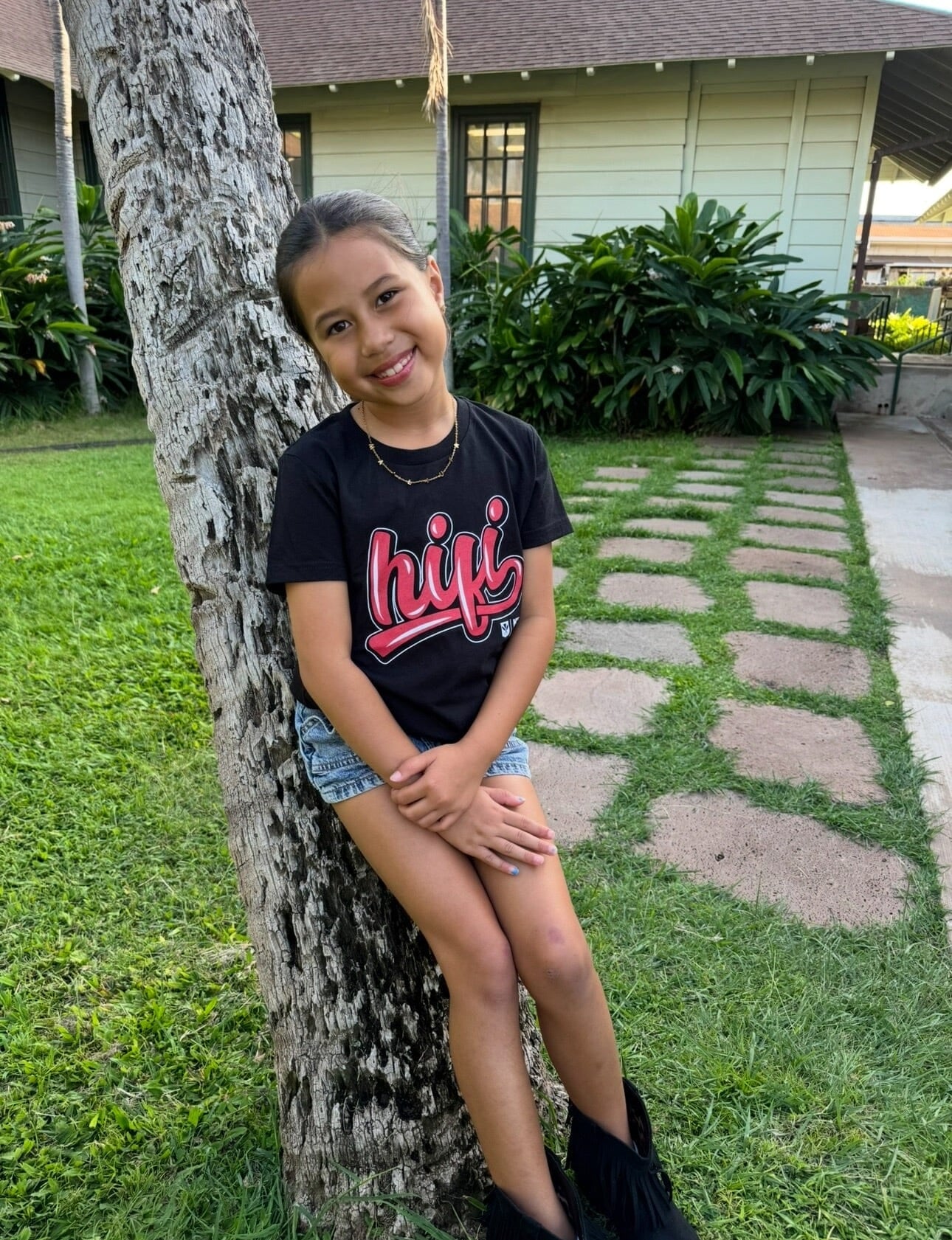 KEIKI HIFI SCRIPT RED T-SHIRT Shirts Hawaii's Finest XX-SMALL