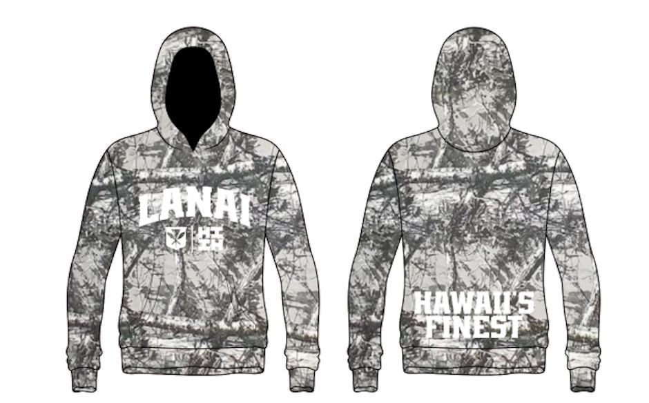 LANAI GRAY CAMO HOODIE (ALL SALES FINAL) – Hawaii's Finest