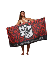 LOGOS FLAG RED & BLACK TOWEL Utility Hawaii's Finest