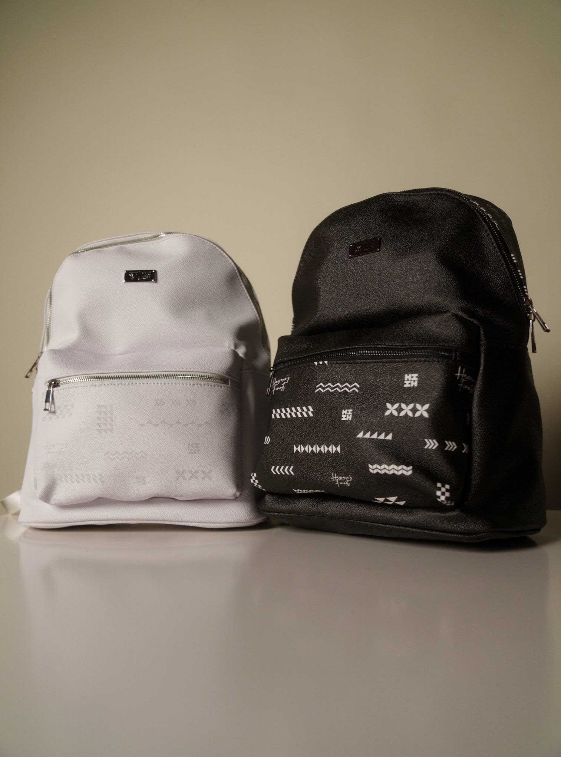 LUXURY LOGOS WHITE BACKPACK Bags Hawaii's Finest