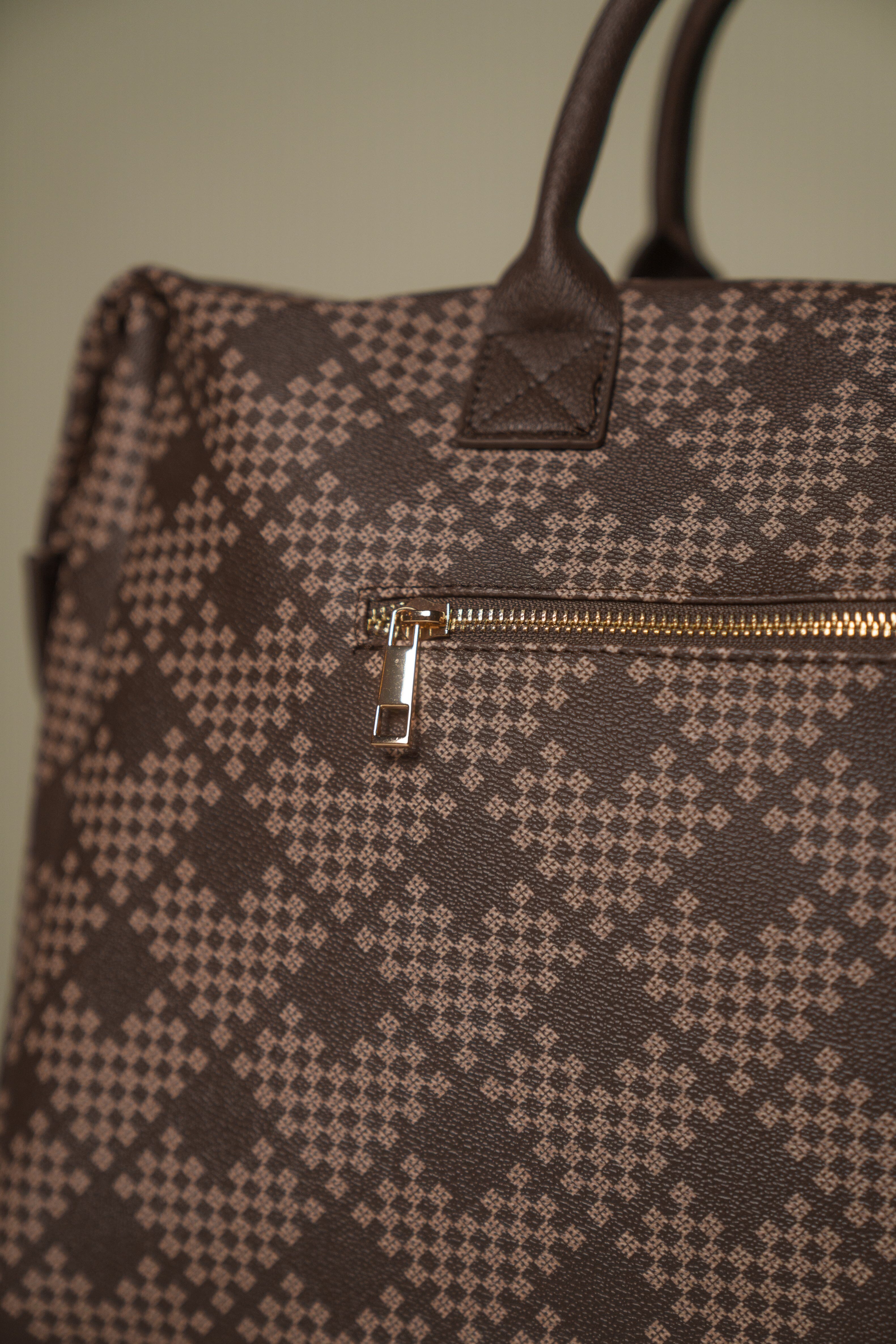 LUXURY TRIANGLE BROWN DUFFLE Bags Hawaii's Finest