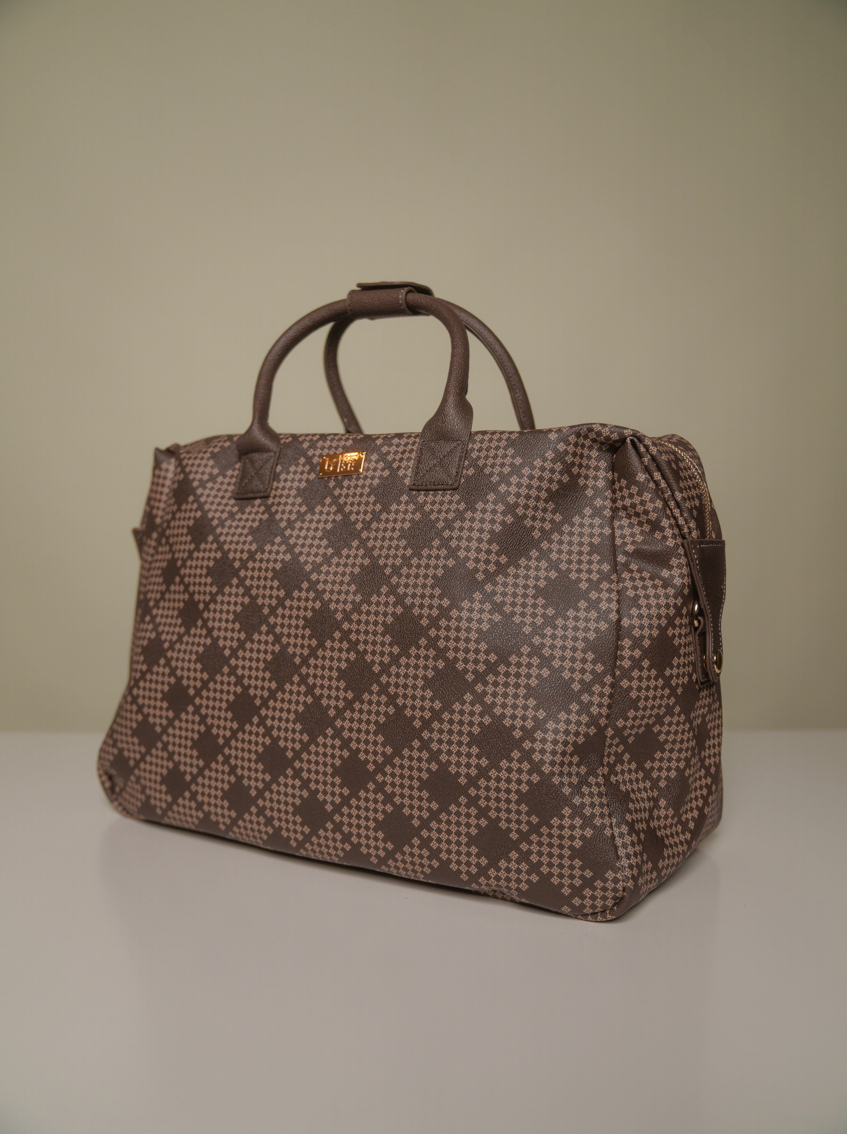 LUXURY TRIANGLE BROWN DUFFLE Bags Hawaii's Finest