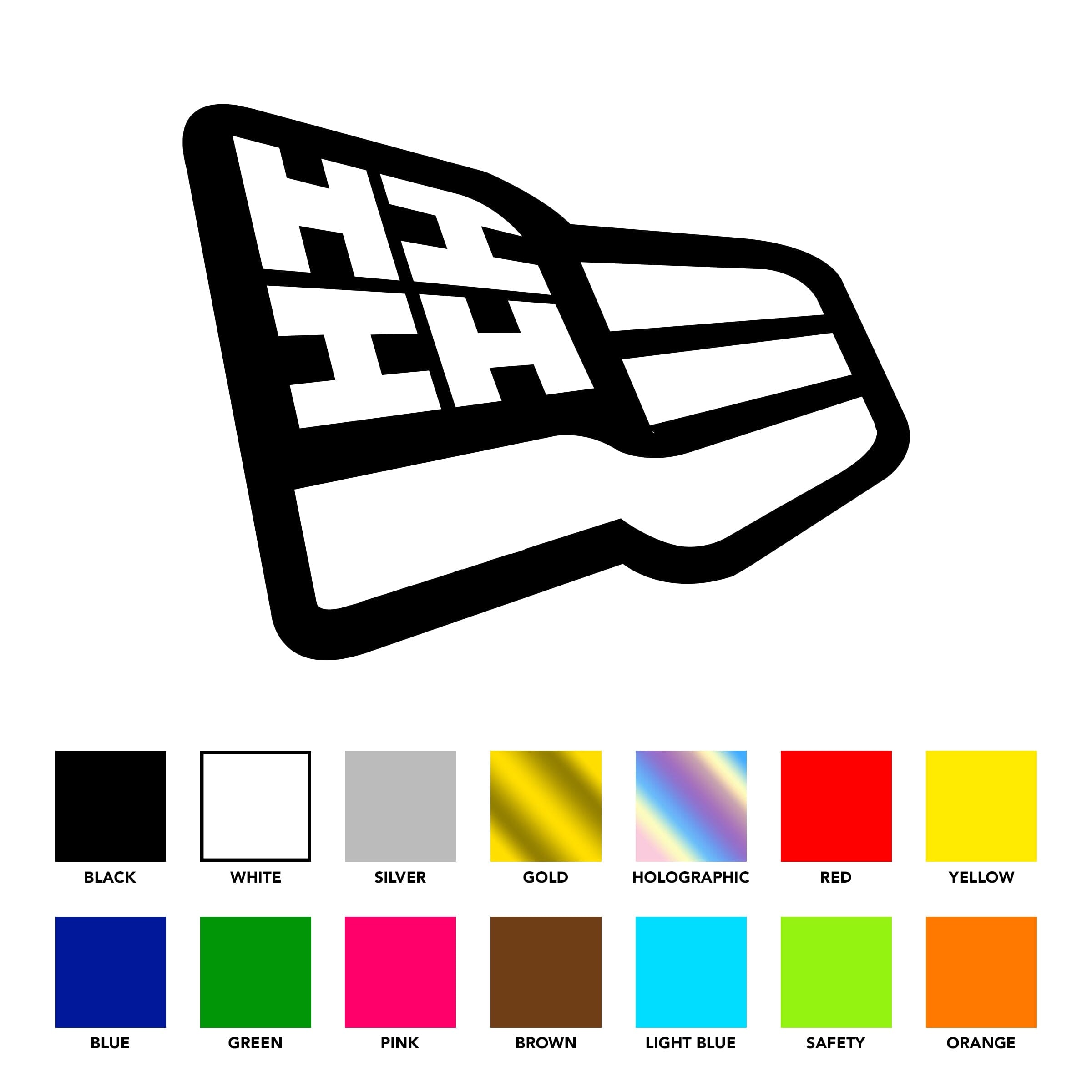 NEW ERA FLAG STICKERS Utility Hawaii's Finest BLACK 3in