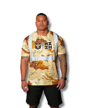 SAFETY DESERT CAMO DRI-FIT T-SHIRT Jacket Hawaii's Finest SMALL