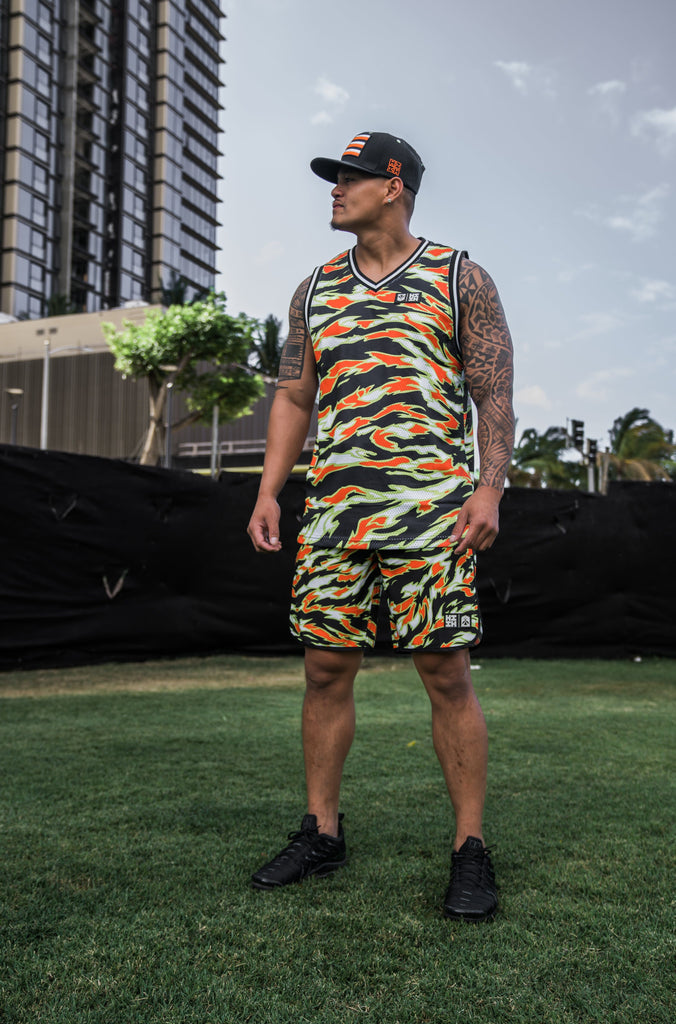 TIGER SAFETY CAMO MINI COLLECTION BOARDSHORTS Shorts Hawaii's Finest 