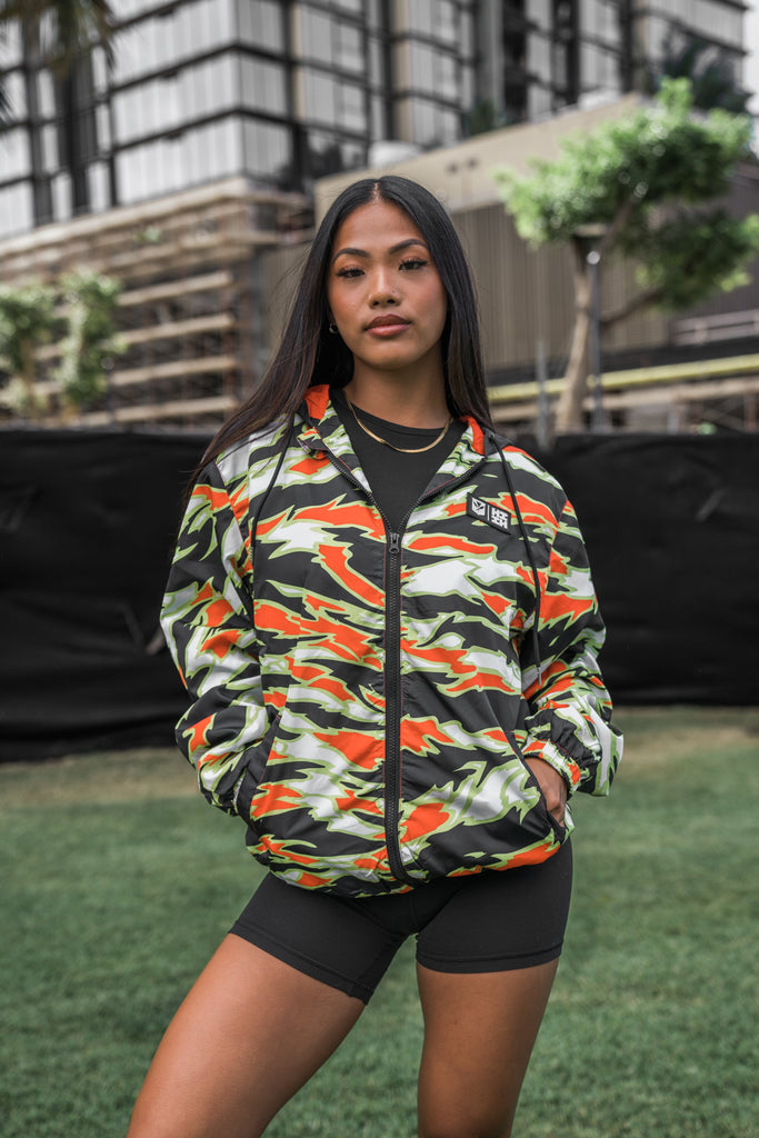 TIGER SAFETY CAMO MINI COLLECTION WINDBREAKER Jacket Hawaii's Finest 