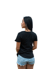 WOMEN'S FLAG CAMO LOGO ORANGE TOP Shirts Hawaii's Finest