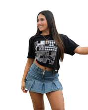 WOMEN'S MIX MATCH LOGO BLACK TOP Shirts Hawaii's Finest SMALL