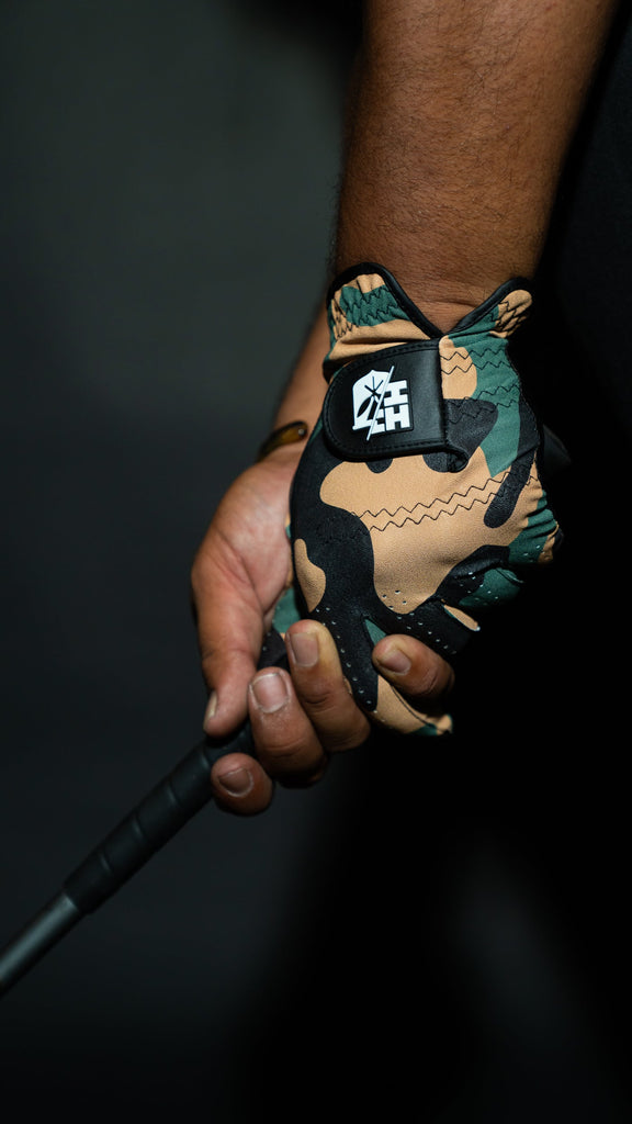 GREEN CAMO GOLF GLOVES (LEFT ONLY) Utility Hawaii's Finest 