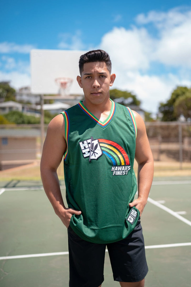 RED & GREEN GRADIENT BASKETBALL JERSEY – Hawaii's Finest