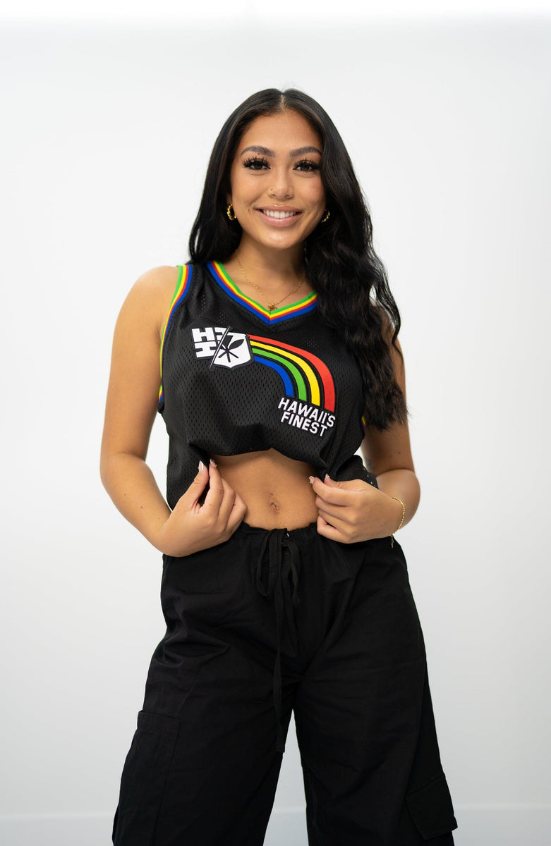 WOMEN'S BLACK RAINBOW BASKETBALL JERSEY – Hawaii's Finest