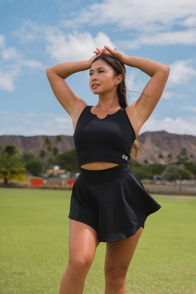 WOMEN'S BLACK SWEETHEART TANK Activewear Hawaii's Finest SMALL 