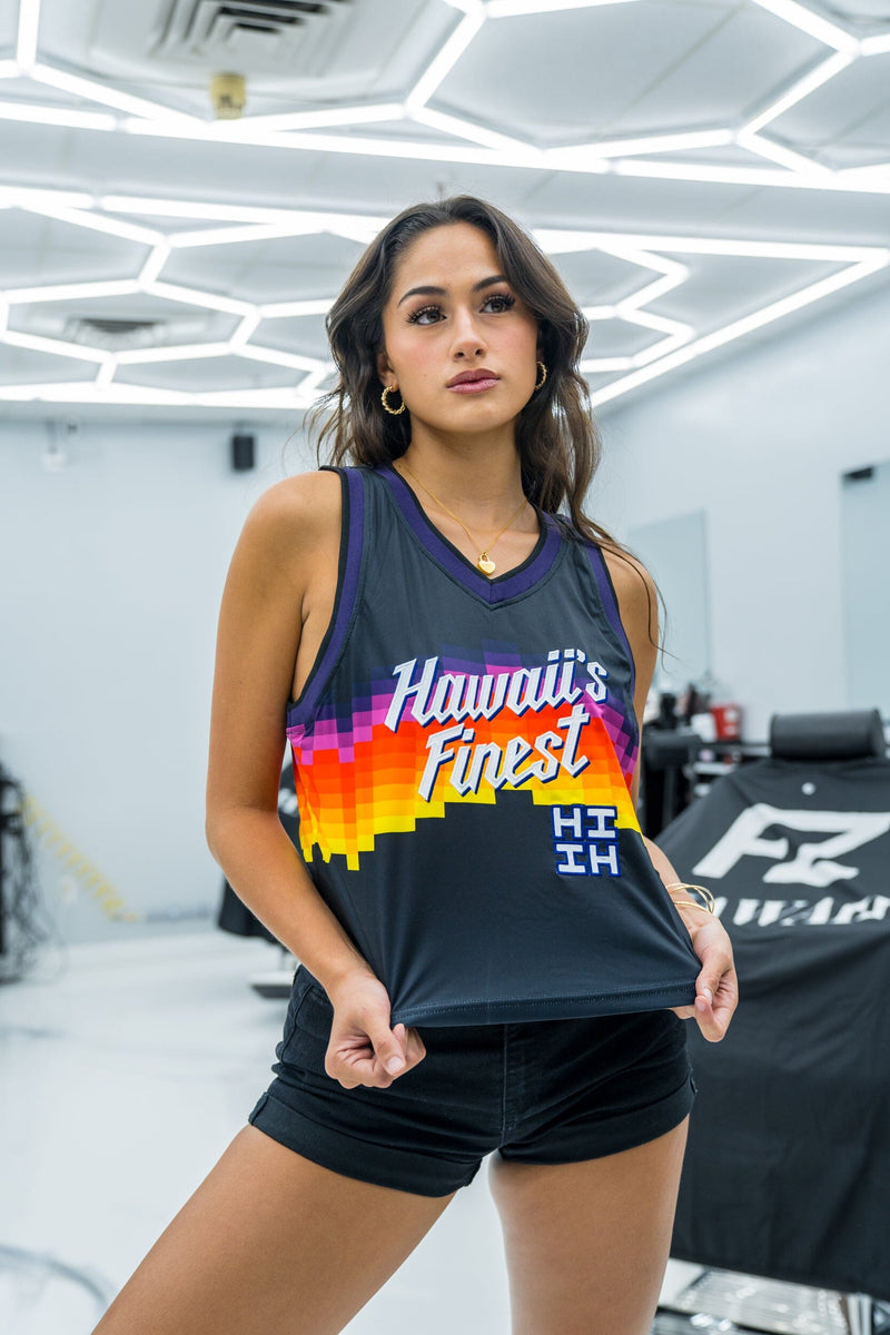 WOMEN'S BLACK RAINBOW BASKETBALL JERSEY – Hawaii's Finest