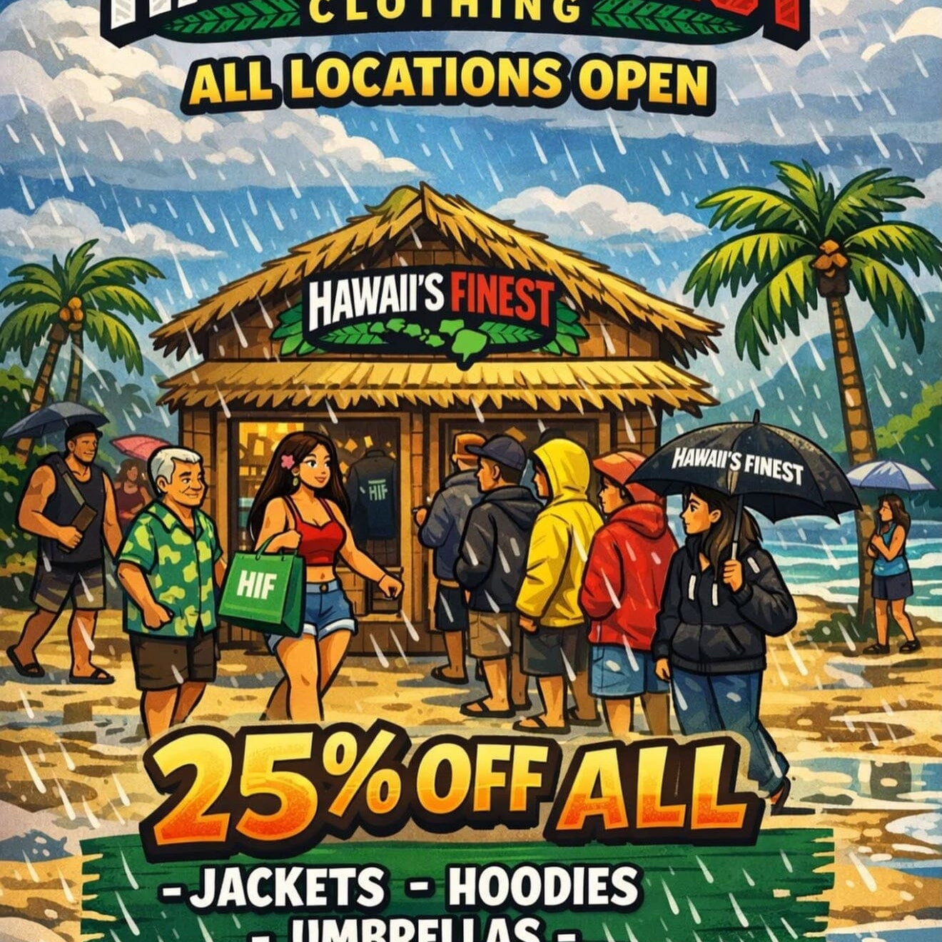 Rainy Day Sale 25% OFF