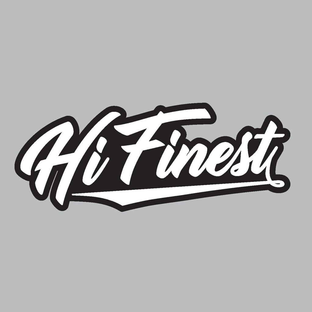 2024 FULL COLOR STICKERS Utility Hawaii's Finest BW HI FINEST SCRIPT (5in x 2in) 