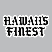 2024 FULL COLOR STICKERS Utility Hawaii's Finest BW OLD ENGLISH (4.5in x 2.2in) 