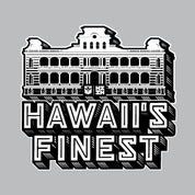 2024 FULL COLOR STICKERS Utility Hawaii's Finest BW RETRO PALACE (4in x 3.7in) 