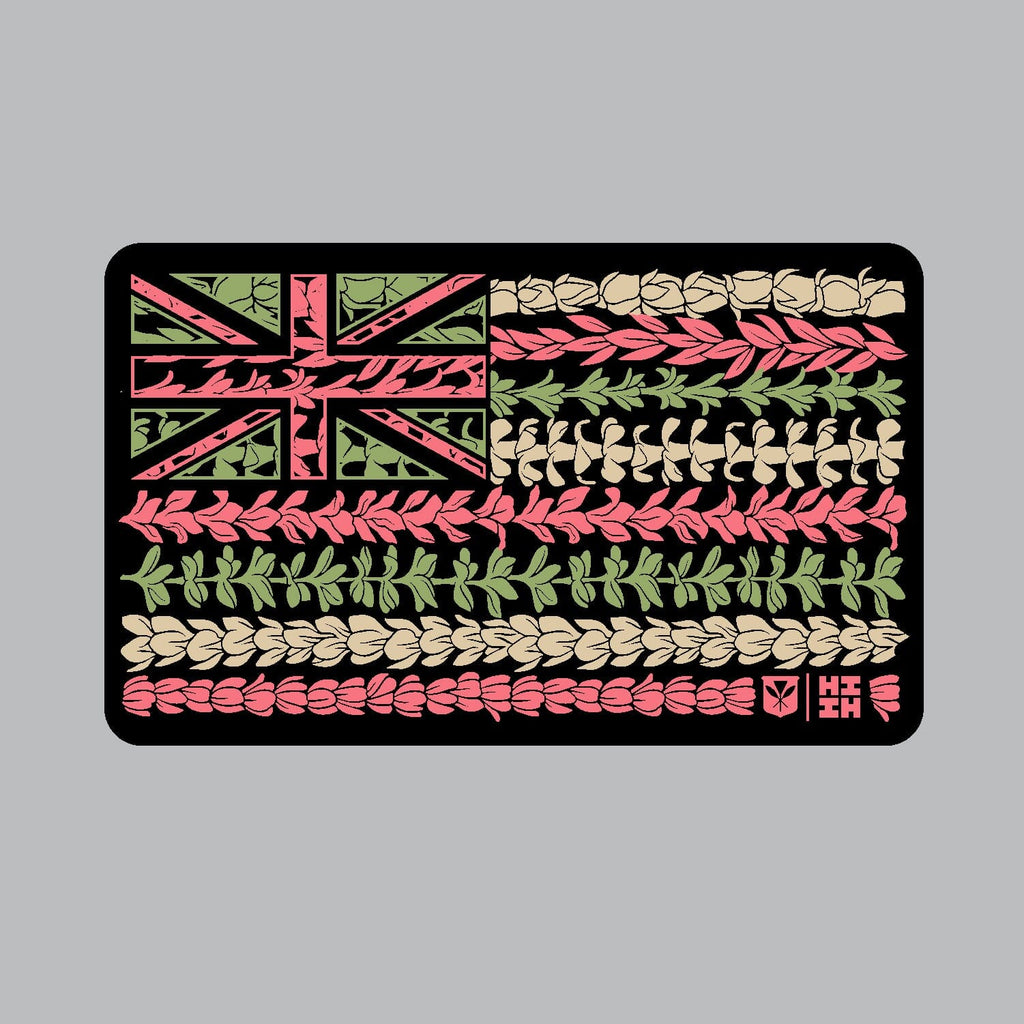 2024 FULL COLOR STICKERS Utility Hawaii's Finest LEI FLAG (4in x 2.4in) 