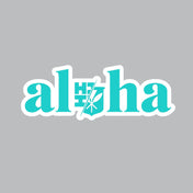2024 FULL COLOR STICKERS Utility Hawaii's Finest MINT ALOHA SPLIT (4in x 1.4in) 