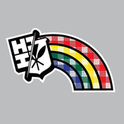 2024 FULL COLOR STICKERS Utility Hawaii's Finest PALAKA RAINBOW (5in x 2.9in) 