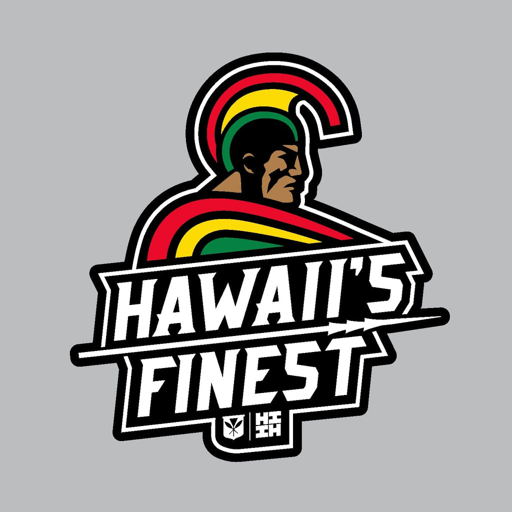 2024 FULL COLOR STICKERS Utility Hawaii's Finest RAINBOW WARRIOR (3.7in x 4in) 