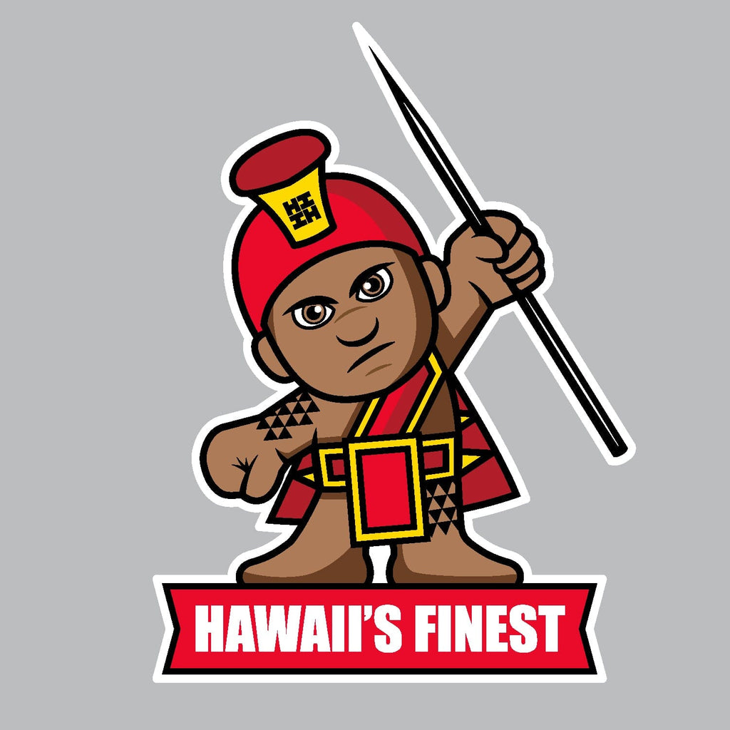 2024 FULL COLOR STICKERS Utility Hawaii's Finest RED CHIEF (3.3in x 4.5in) 