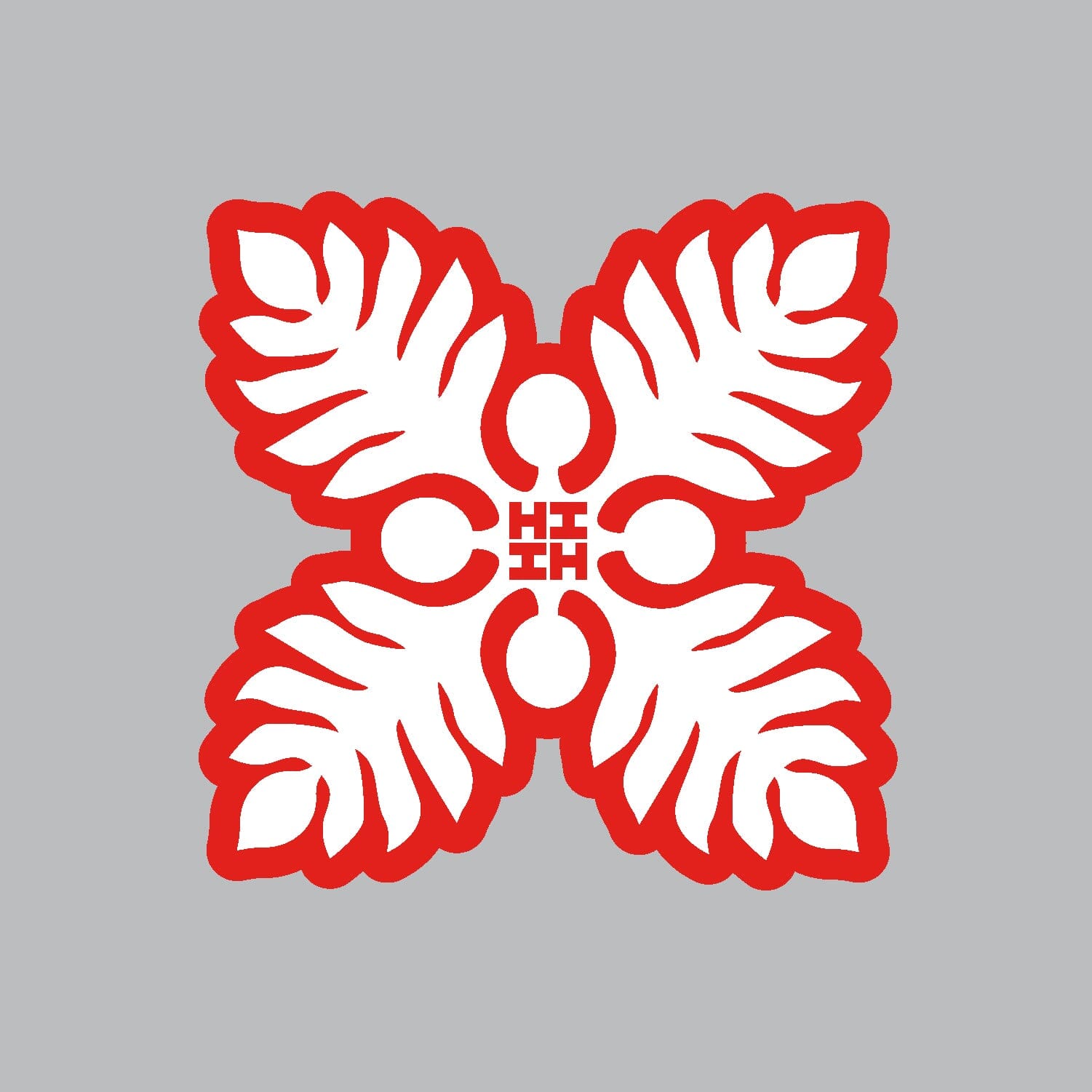 2024 FULL COLOR STICKERS Utility Hawaii's Finest RED QUILT (3.2in x 3.2in) 