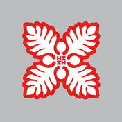 2024 FULL COLOR STICKERS Utility Hawaii's Finest RED QUILT (3.2in x 3.2in) 
