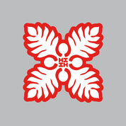 2024 FULL COLOR STICKERS Utility Hawaii's Finest RED QUILT (3.2in x 3.2in) 