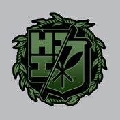 2024 FULL COLOR STICKERS Utility Hawaii's Finest TI-LEAF CIRCLE (4in x 3.9in) 