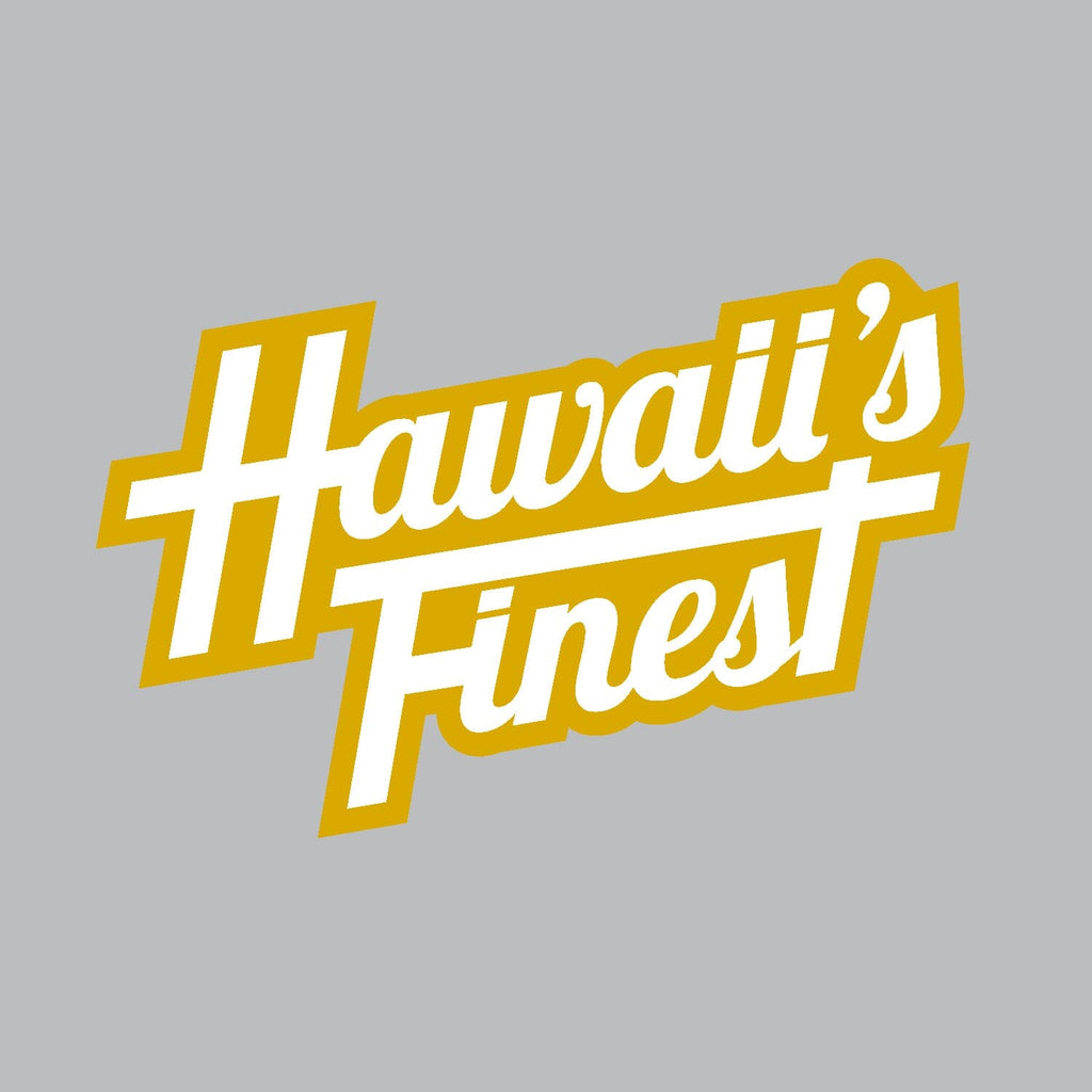 2024 FULL COLOR STICKERS Utility Hawaii's Finest YELLOW SCRIPT (4in x 2.6in) 