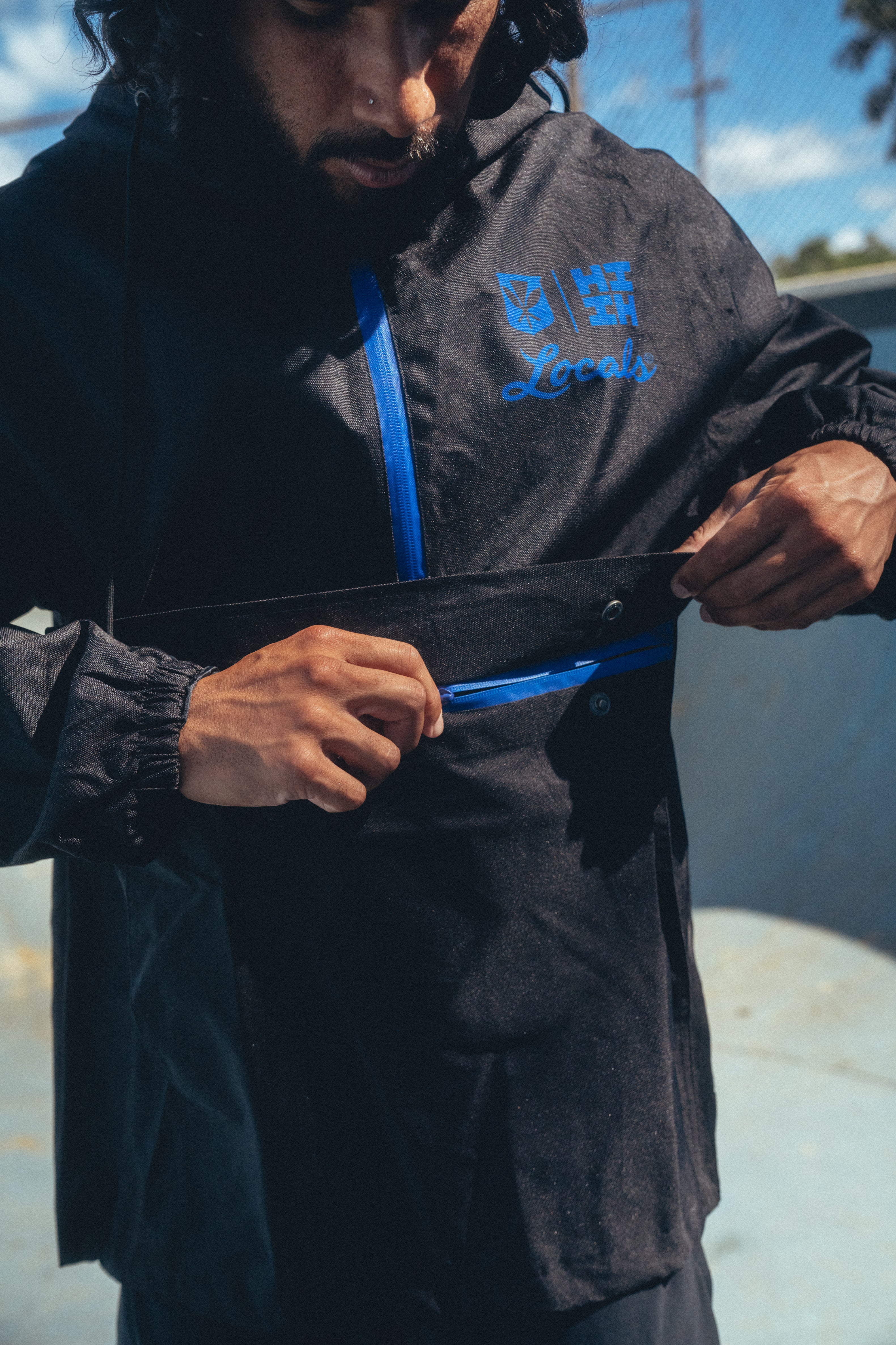 BLUE LOCALS RAIN JACKET COLLAB