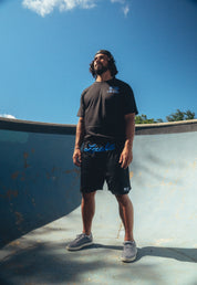 BLUE LOCALS MESH SHORTS COLLAB