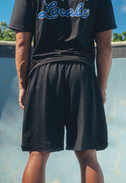 BLUE LOCALS MESH SHORTS COLLAB