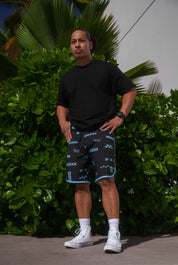 ʻANO KĀPALA BLACK & MINT BOARDSHORTS