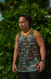 ʻANO KĀPALA OLIVE & ORANGE JERSEY