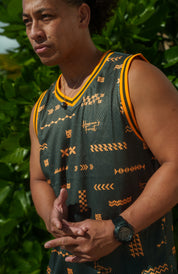 ʻANO KĀPALA OLIVE & ORANGE JERSEY