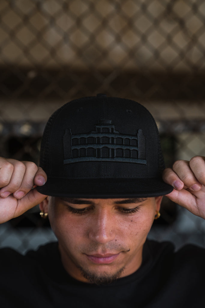 ALL BLACK PALACE TRUCKER Hat Hawaii's Finest 