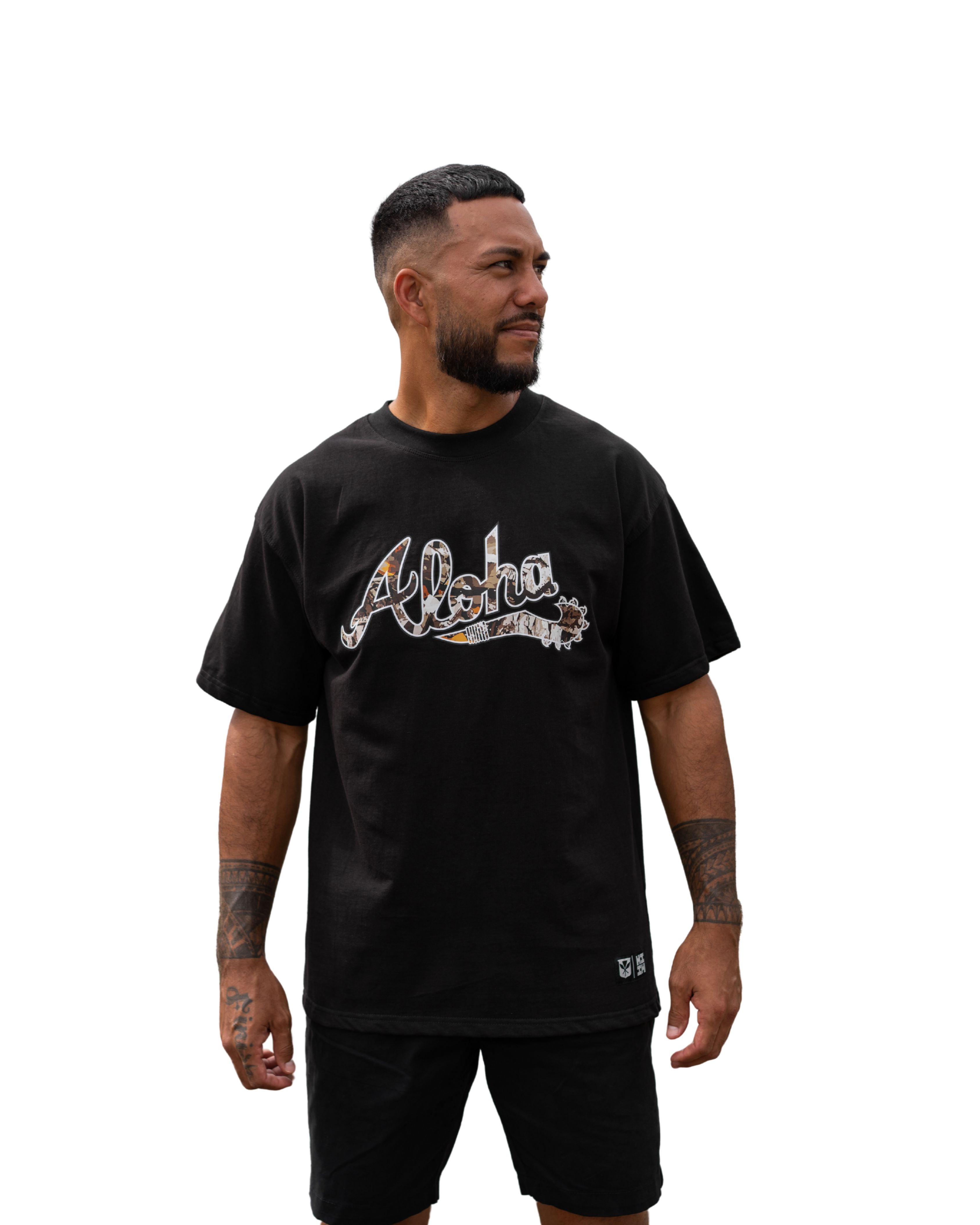 ALOHA CAMO T-SHIRT Shirts Hawaii's Finest X-SMALL 