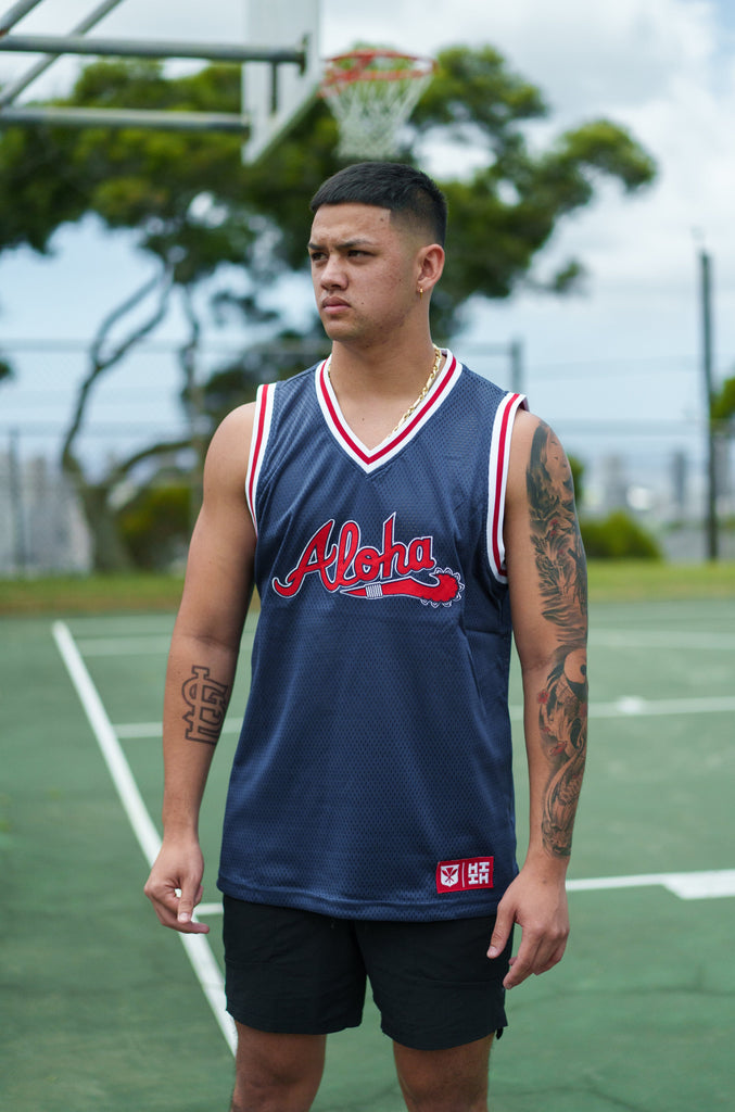 ALOHA CLUB SPORTS COLLECTOR BASKETBALL JERSEY Jersey Hawaii's Finest SMALL 
