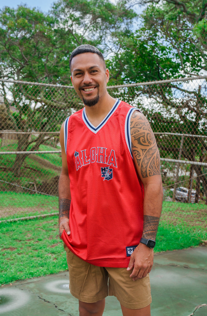 ALOHA CROWN SPORTS COLLECTOR BASKETBALL JERSEY Jersey Hawaii's Finest SMALL 