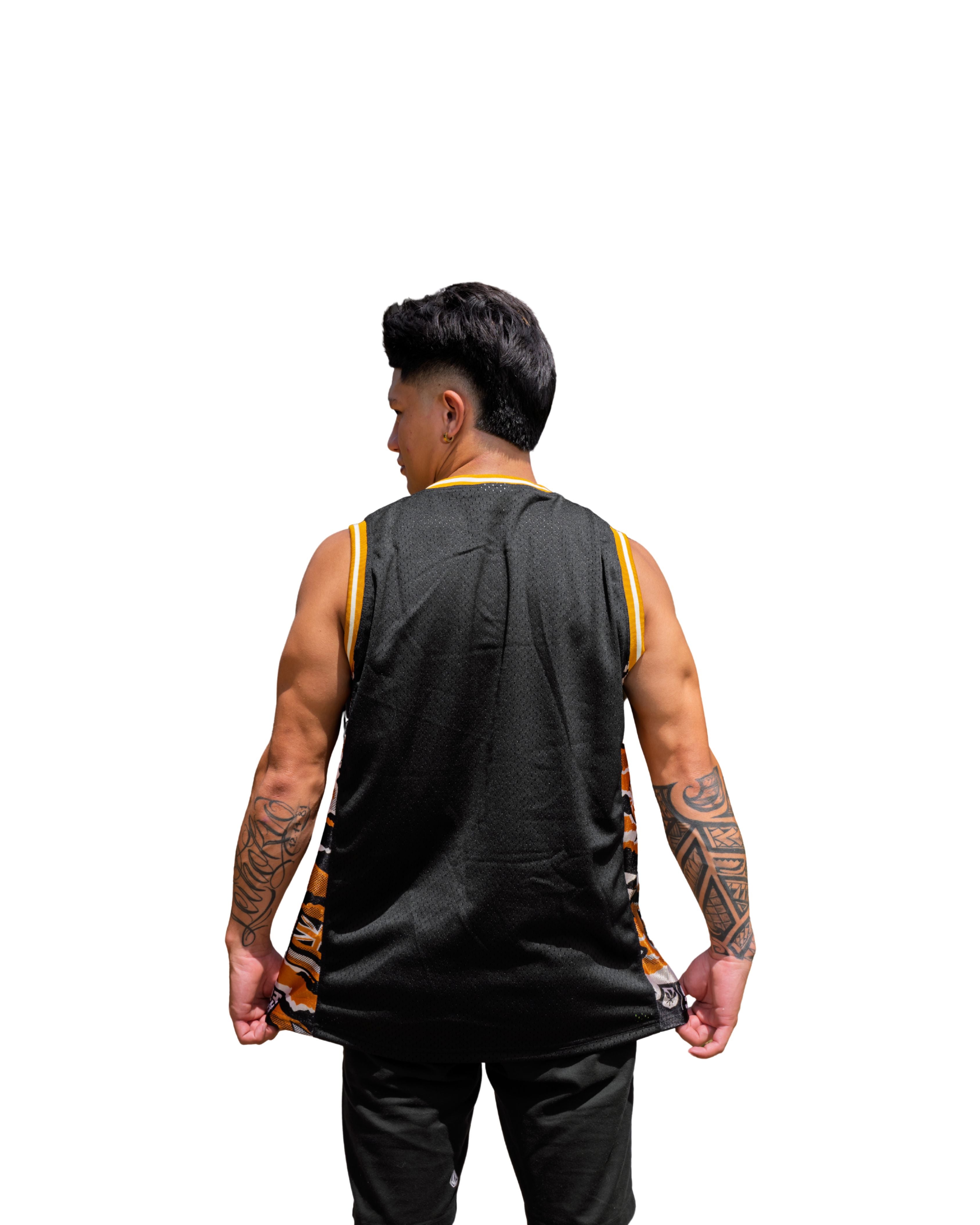 ALOHA FESTIVALS BROWN BASKETBALL JERSEY Jersey Hawaii's Finest 